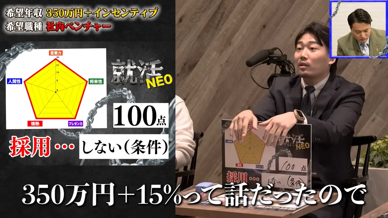 最終ジャッジで条件の組み立てについて語る小谷