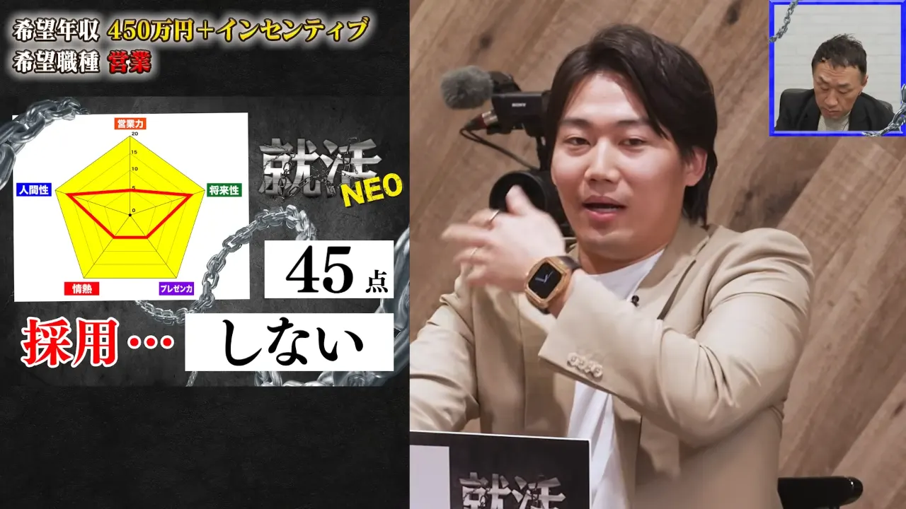 最終ジャッジで評価を伝える小谷